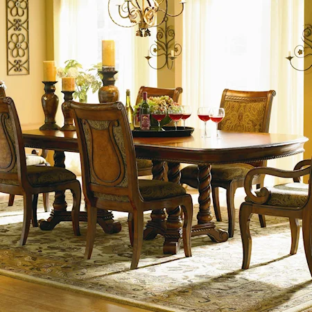Grand Double Pedestal Table